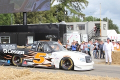 Mike Skinner on track at the Goodwood Festival of Speed